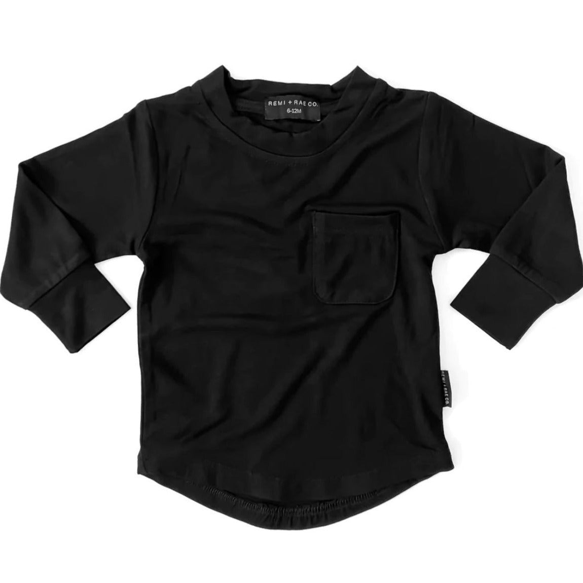 Bamboo Basic Pocket Tee - BLACK