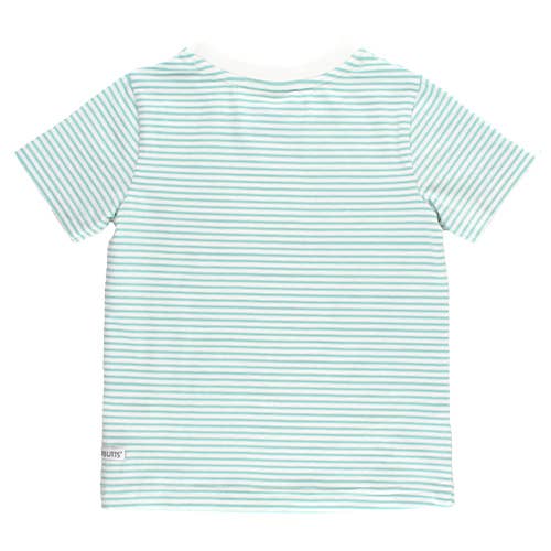 Vintage Aqua Stripe Pocket Tee