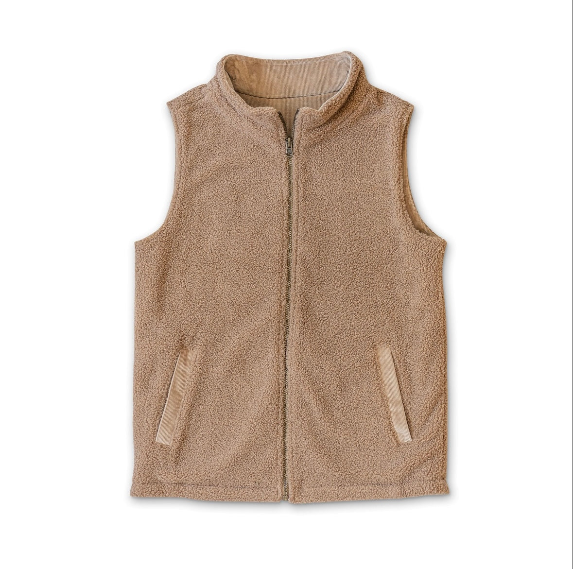 Reversible Sherpa/Corduroy Vest