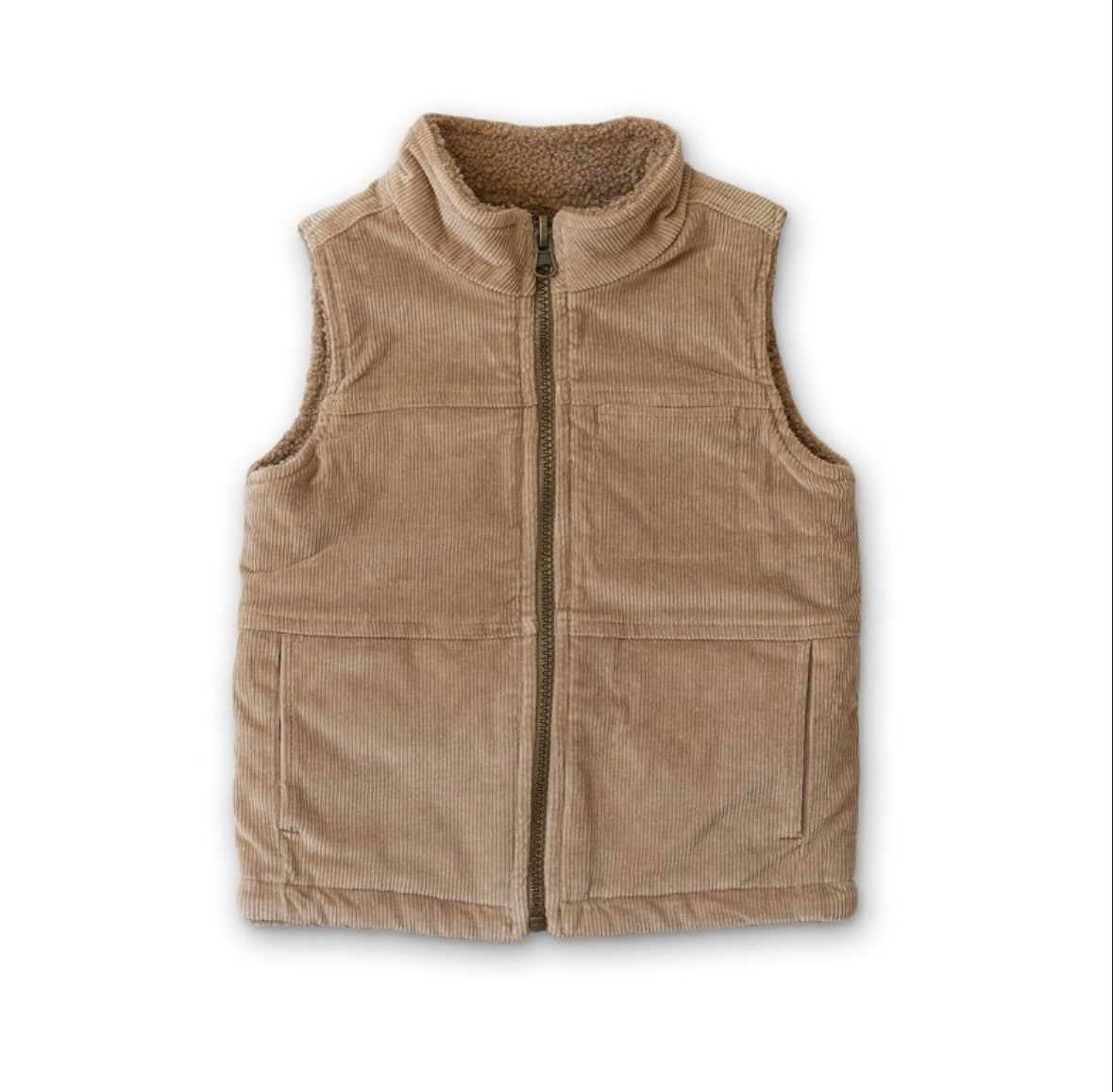 Reversible Sherpa/Corduroy Vest