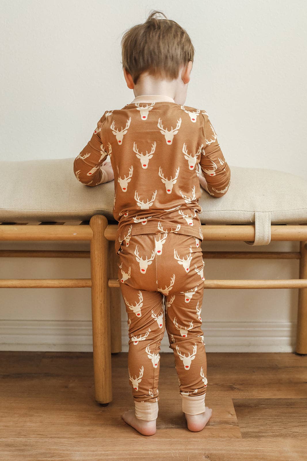 Reindeer Bamboo Pajama Set / Zipper