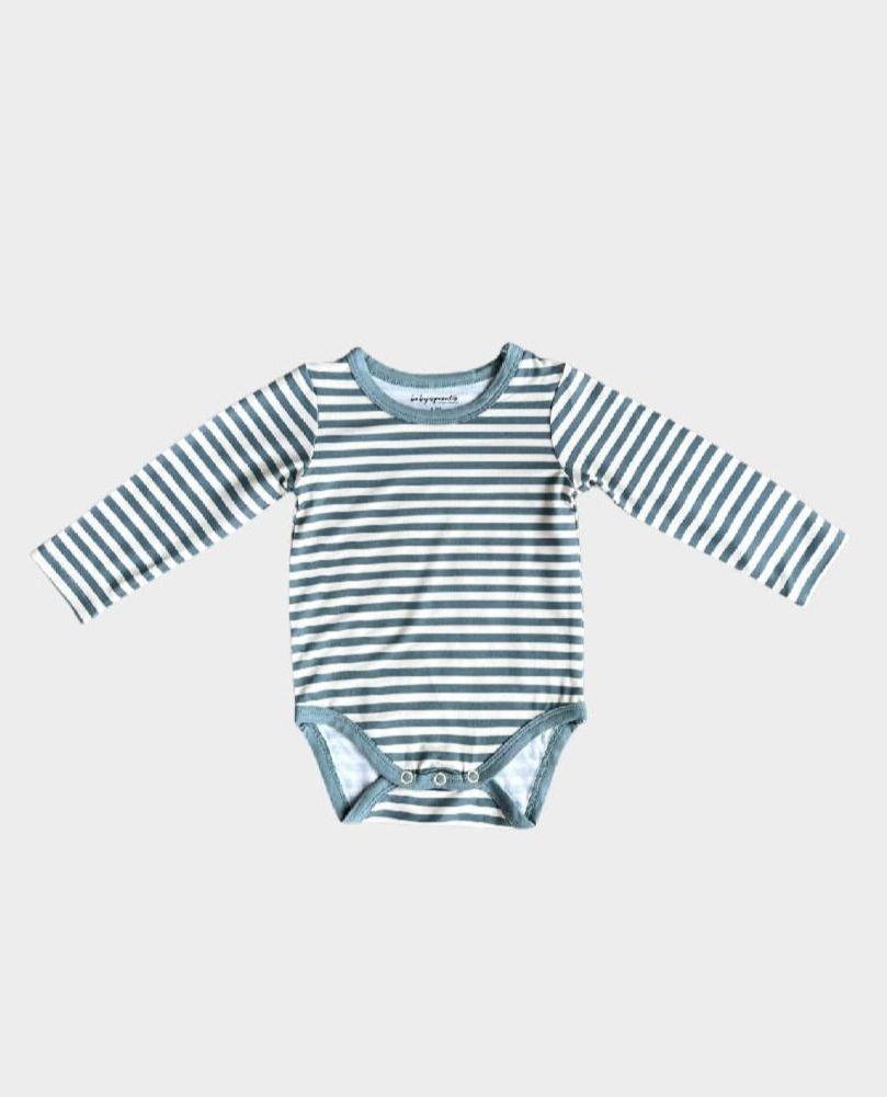 Long Sleeve Bodysuit - Storm Stripe